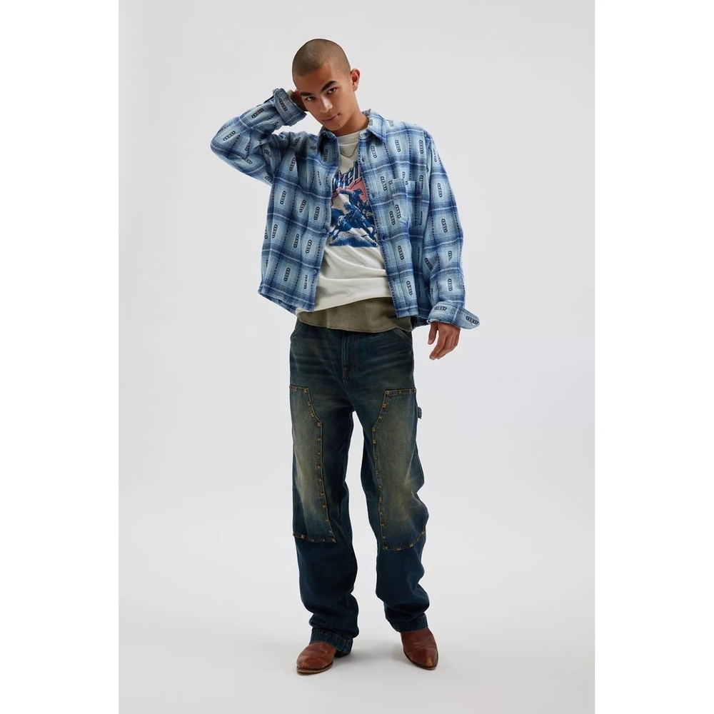 BDG Studded Double Knee Skate Fit Jeans -‎ Vintage Wash Blue (29/30)